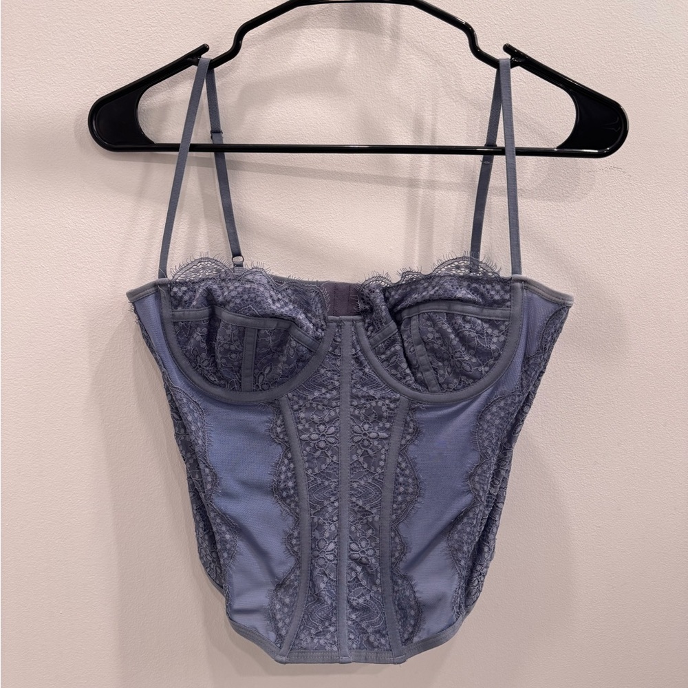 Purple grey urban outfitters out from under corset size large